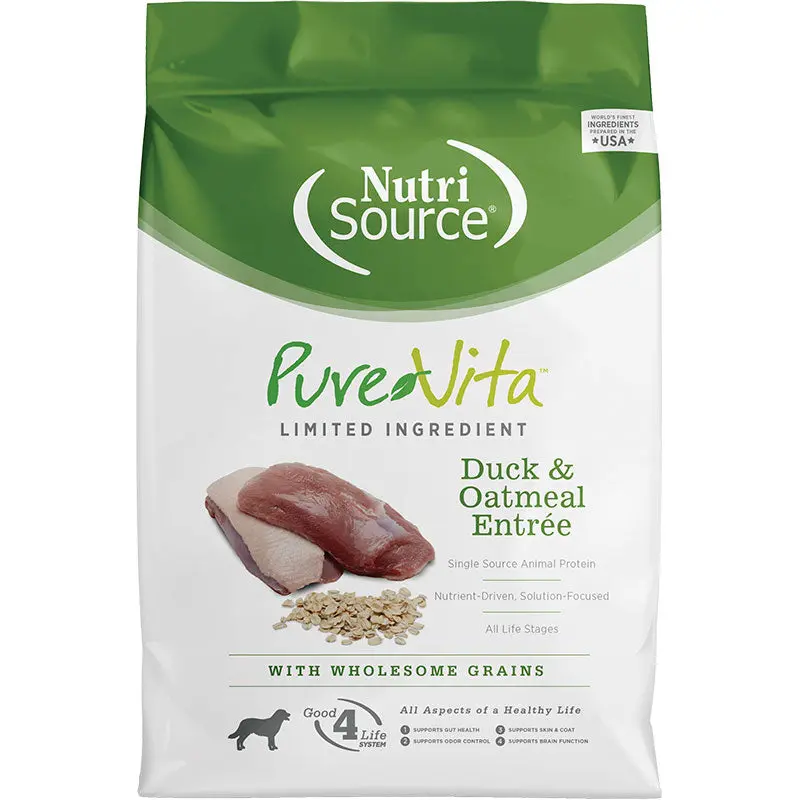 NutriSource Pure Vita Duck / Oatmeal  5lb 