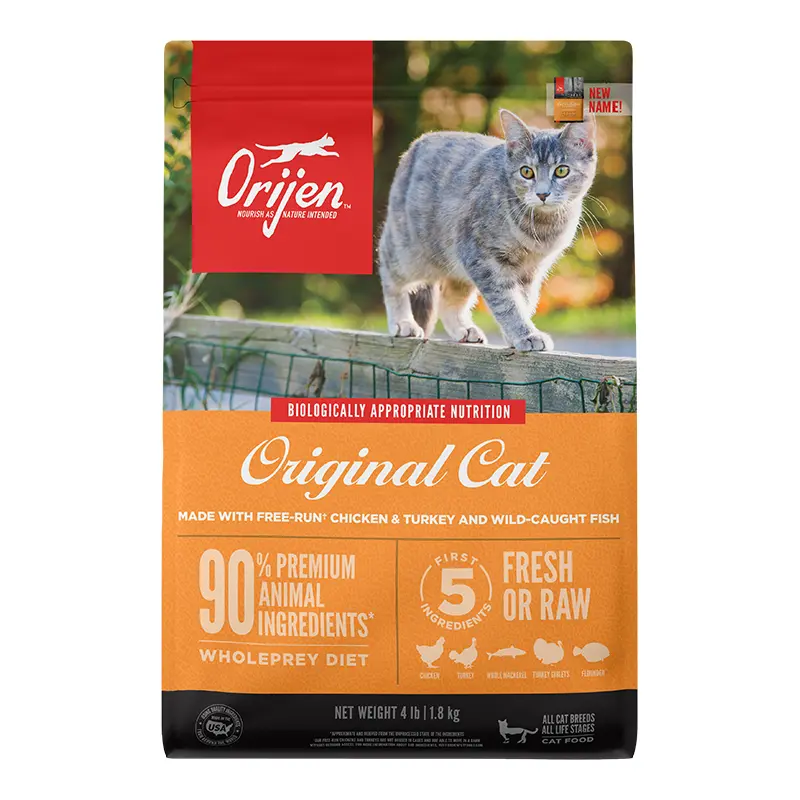 Orijen Cat And Kitten Grain Free Dry Cat Food 4lb 