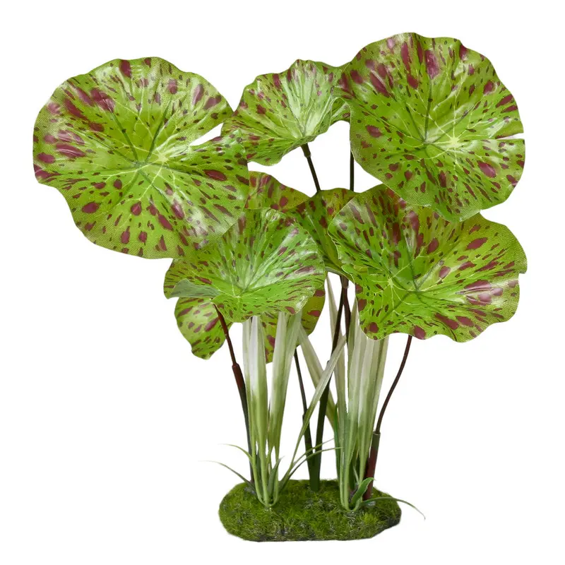 Blue Ribbon ColorBurst Florals Lotus Aquarium Plant Green 8 in