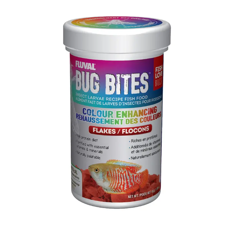 Fluval Bug Bites Color Enhancing Flakes 1.59 oz