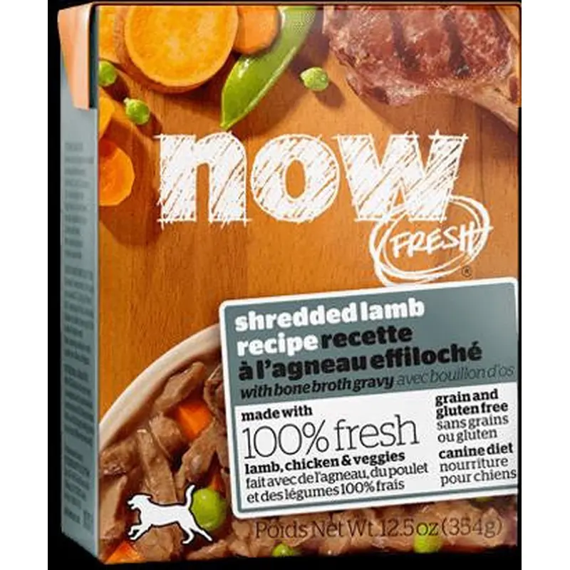 NOW FRESH Grain Free Shredded Lamb Recipe for dogs 12/12.5oz 