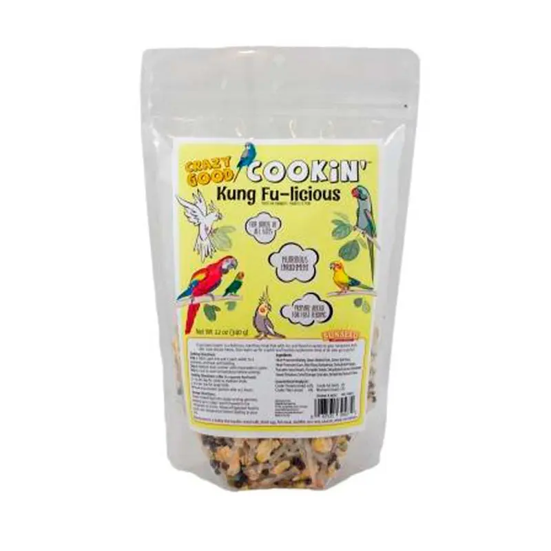 Sun Seed Crazy Good Cookin' Kung Fu-licious Bird Treat 12 oz