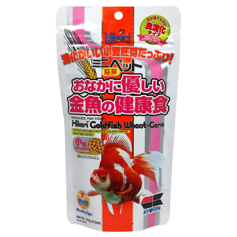 Hikari Goldfish Wheat-Germ Pellets Fish Food 3.5 oz Mini