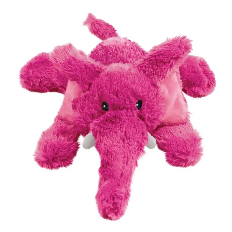 KONG Cozie Elmer Elephant Plush Dog Toy Pink SM