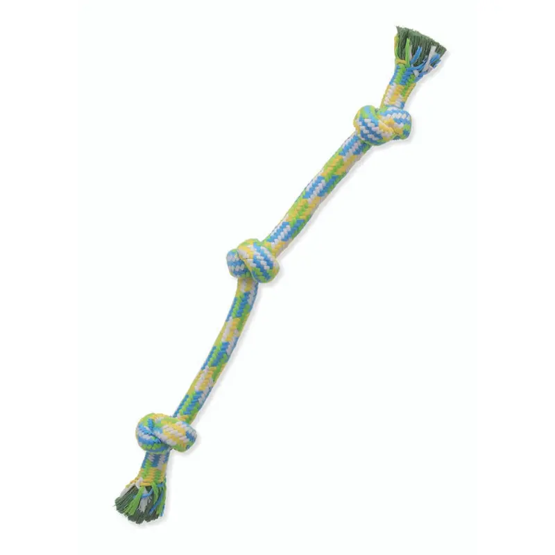 Mammoth Braidys 3 Knot Rope Tug Dog Toy Assorted 25in LG