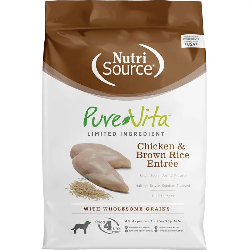 NutriSource Pure Vita Chicken & Brown Rice 5lb 