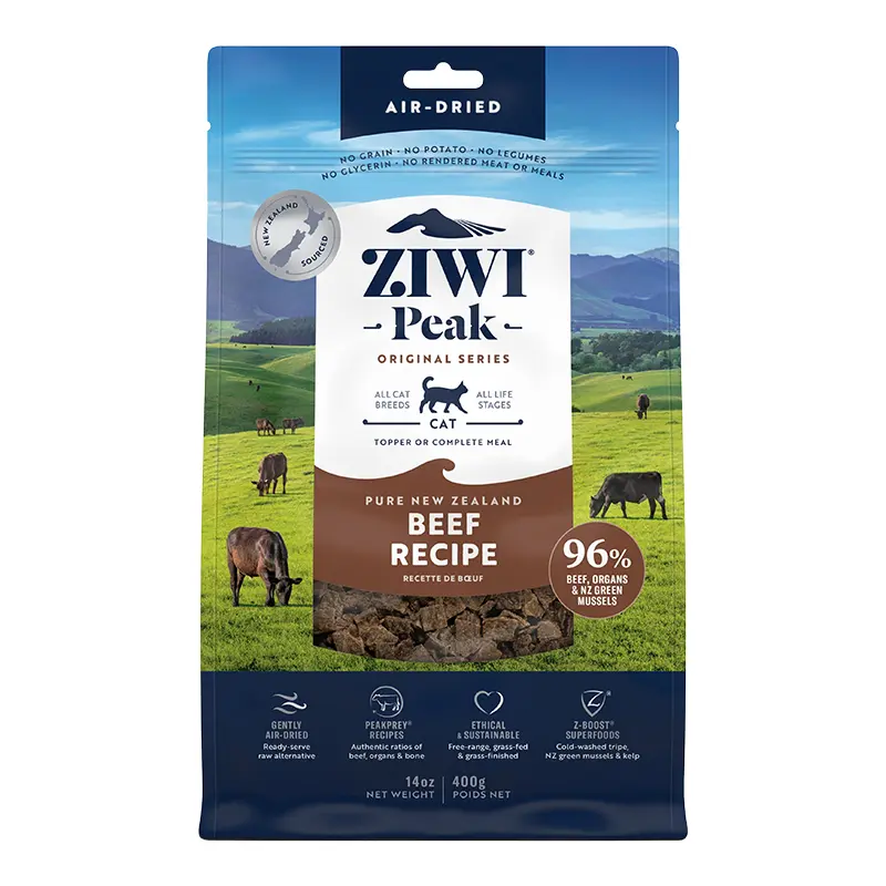 Ziwipeak Cat Air Dried Beef 14oz. 
