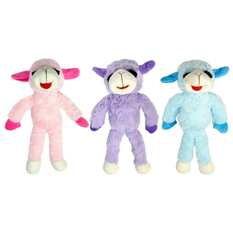 Multipet Pet Envy Floppy Lamb Chop 7"  -  Assorted Dog Toy