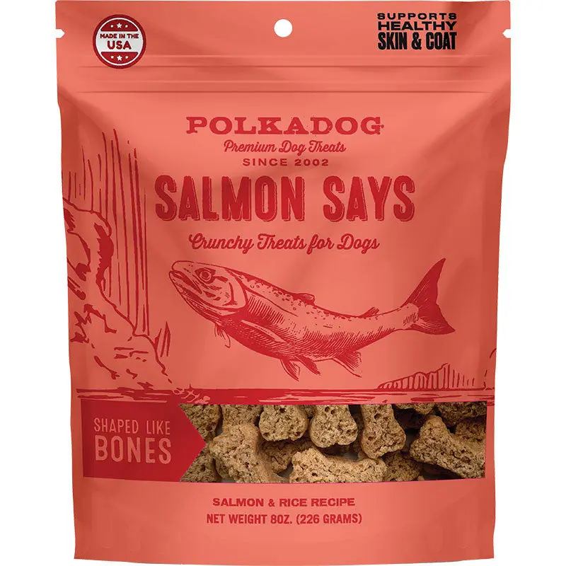 Polka Dog Bakery Dog Salmon Says Bone 5lb Bulk