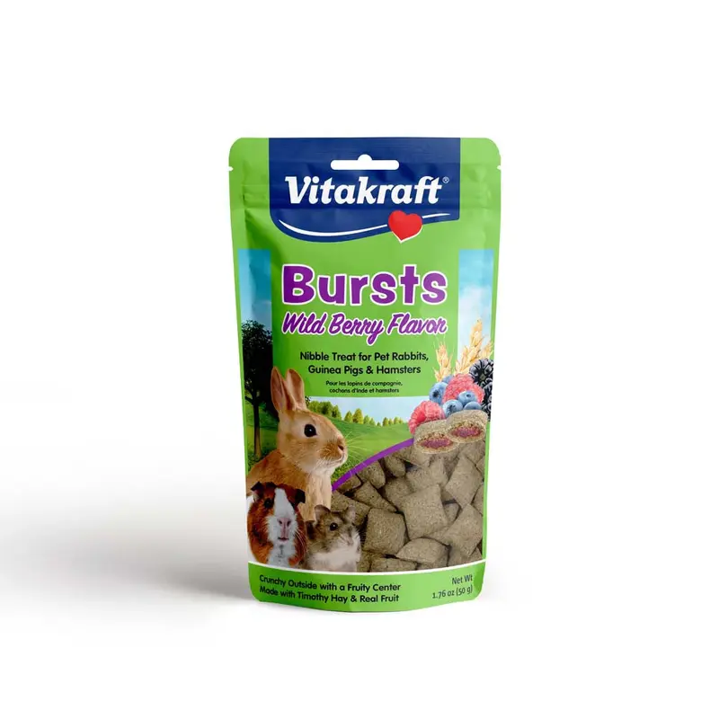 Vitakraft Bursts Wild Berry Flavor Treat for Small Animals 1.76 oz