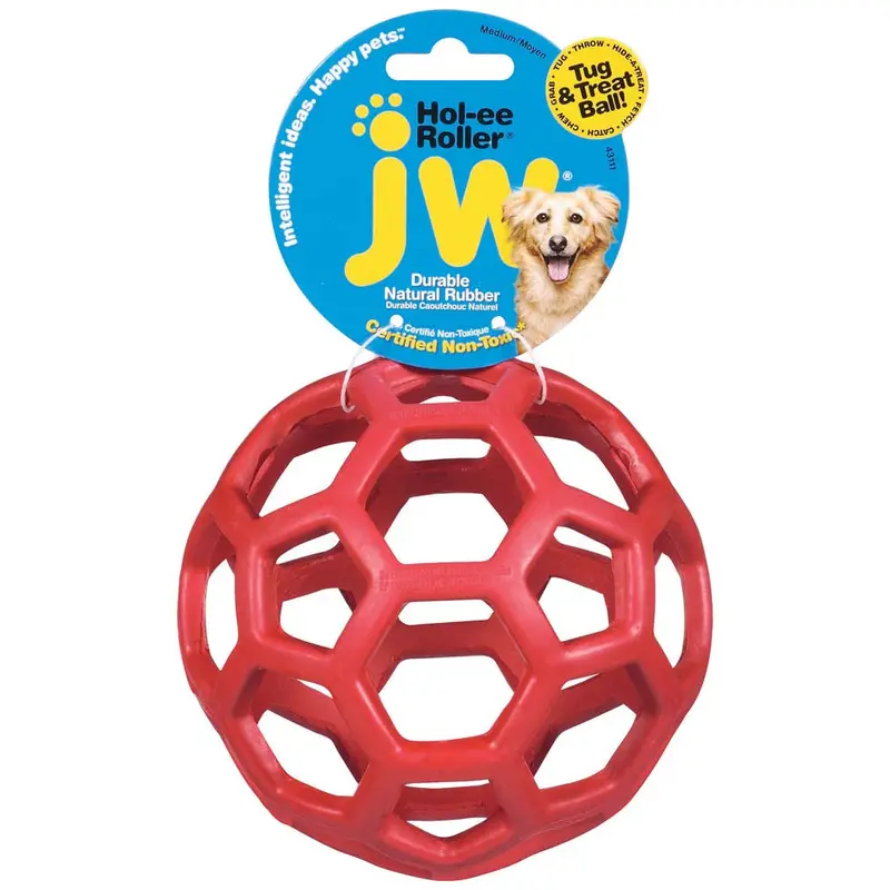 JW Pet Hol-ee Roller Dog Toy Assorted MD