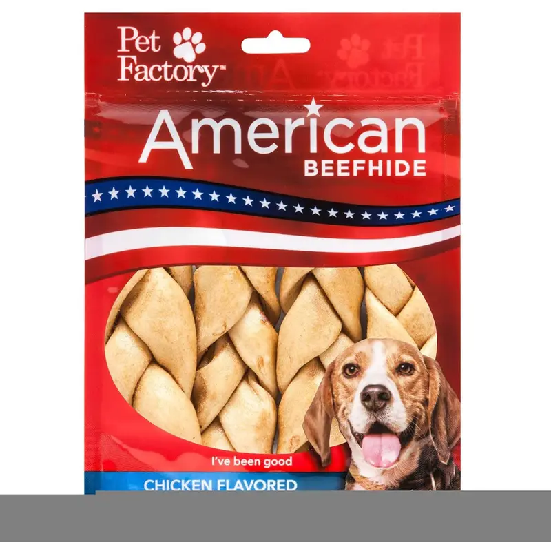 Pet Factory Ckn Braid 4" 4pck