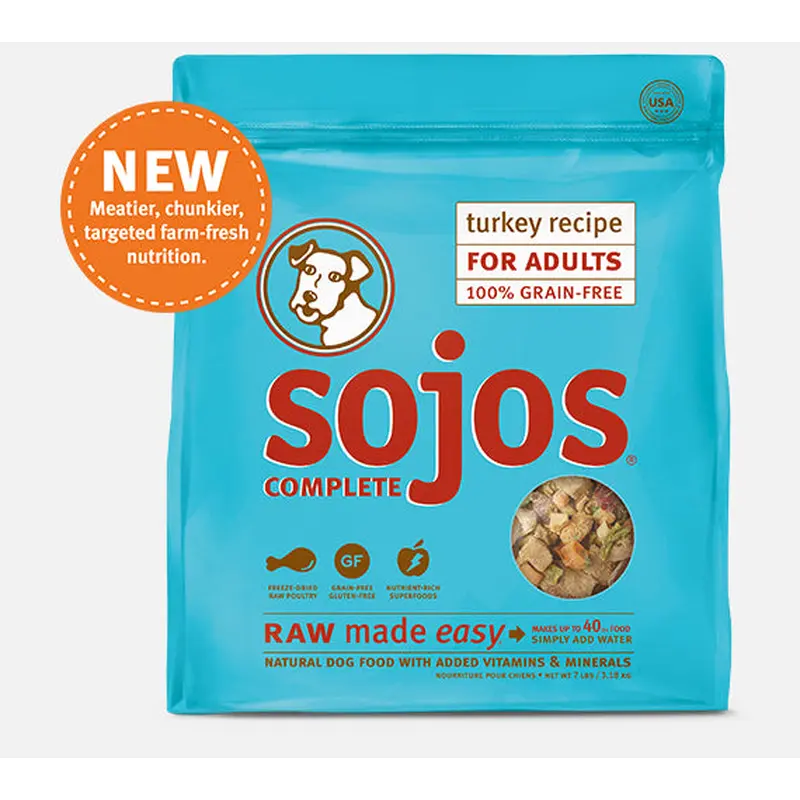 Sojo's Complete Turkey Recipe Dry Dog Food 1.75lb
