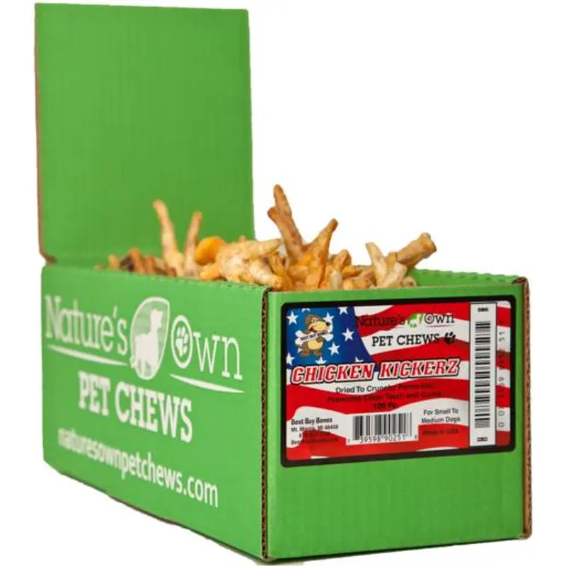 Best Buy Bones USA Chicken Feet Kickerz Bulk 100 Ct. 