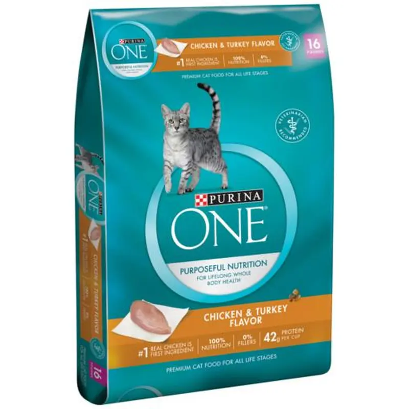 Purina One Adult Chicken & Turkey Cat 16 lb 