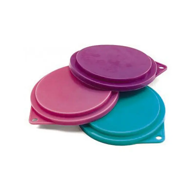 Spot Pet Food Can Covers Assorted 3 Piece 3.5 in