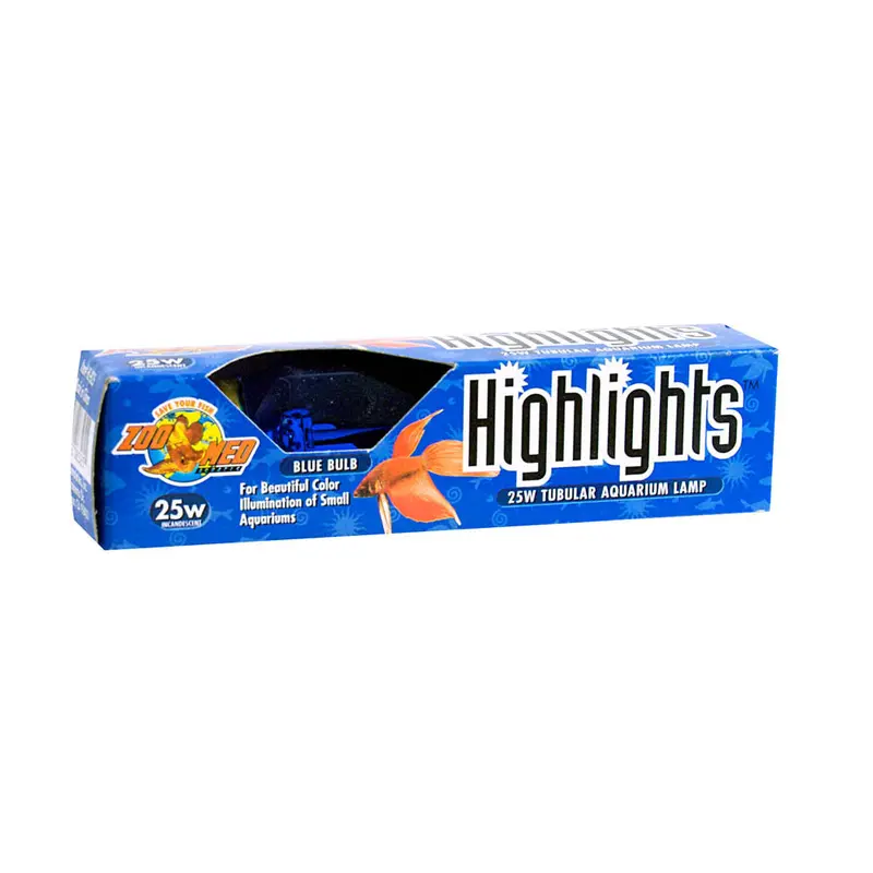 Zoo Med Highlights Incandescent Aquarium Bulb Blue 25 Watts