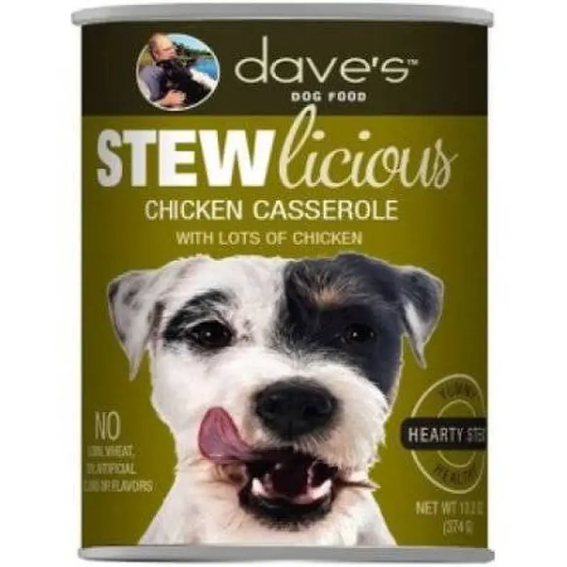 Dave's Pet Food Stewlicious Chicken Casserole 13.2oz !