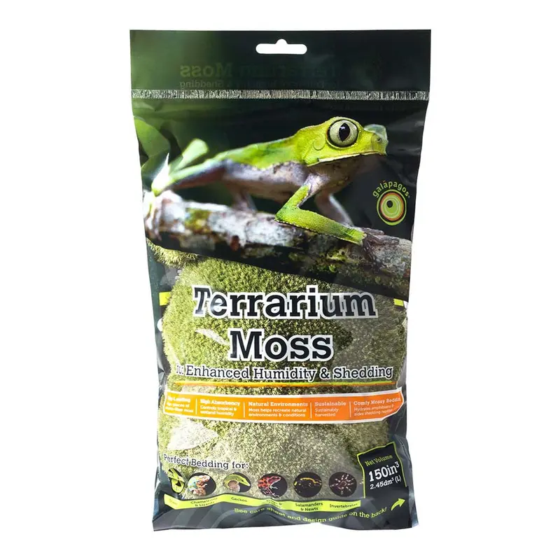 Galapagos Royal Pillow Moss for Tropical & Forest Tanks Fresh Green 2.6 qt Mini