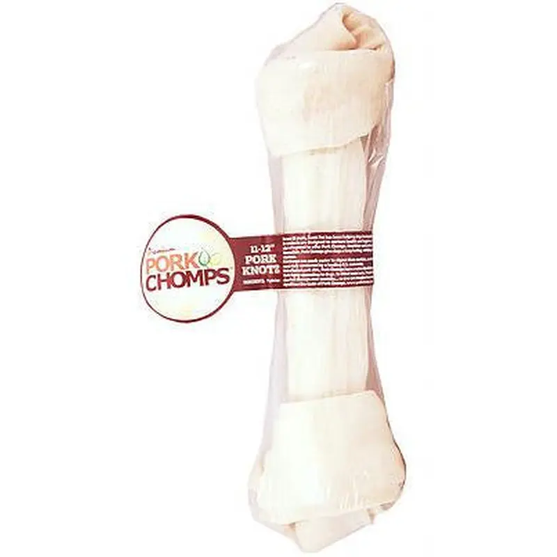 Pork Chomps Natural Baked Shrinkwrapped Knot Bone 11-12"