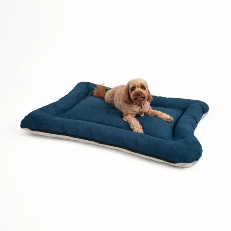 Snoozer All Day Reversible Dog Bed XL Sapphire Ivory
