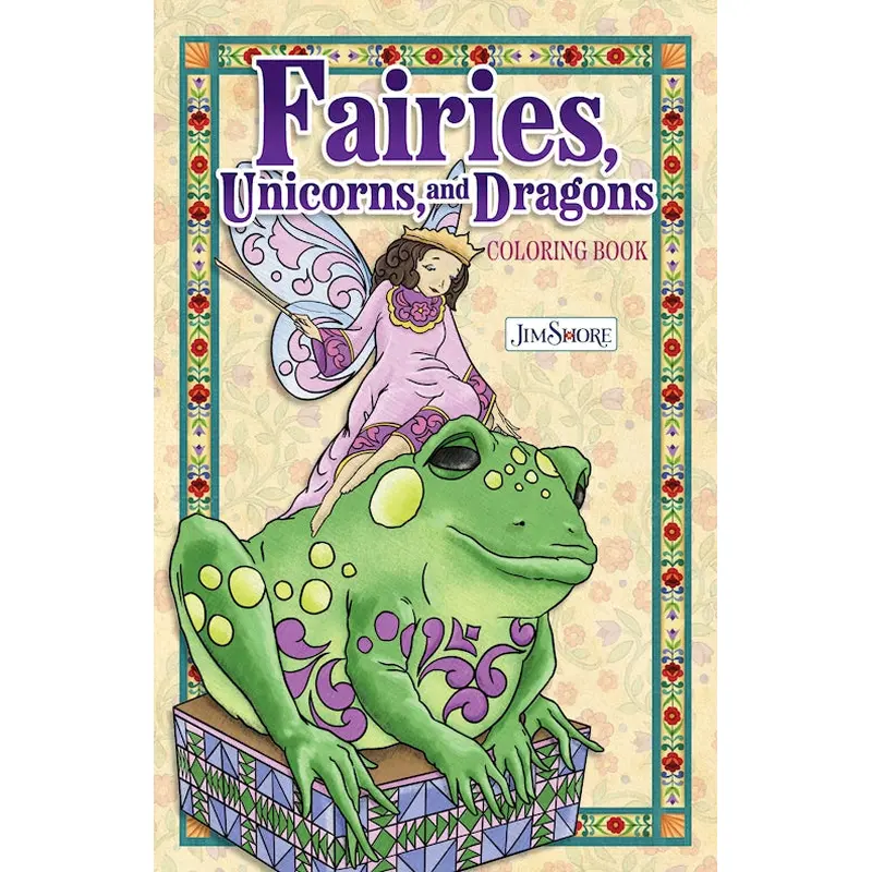 Jim Shore Fairies, Gnomes & Dragons Coloring Book