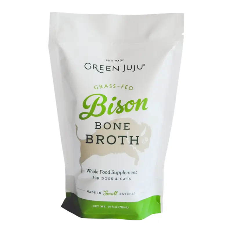 Green Juju Bison Bone Broth For Dogs and Cats 20oz