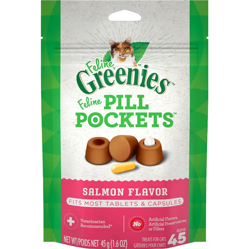 Greenies Pill Pockets Cat Salmon 45 ct.