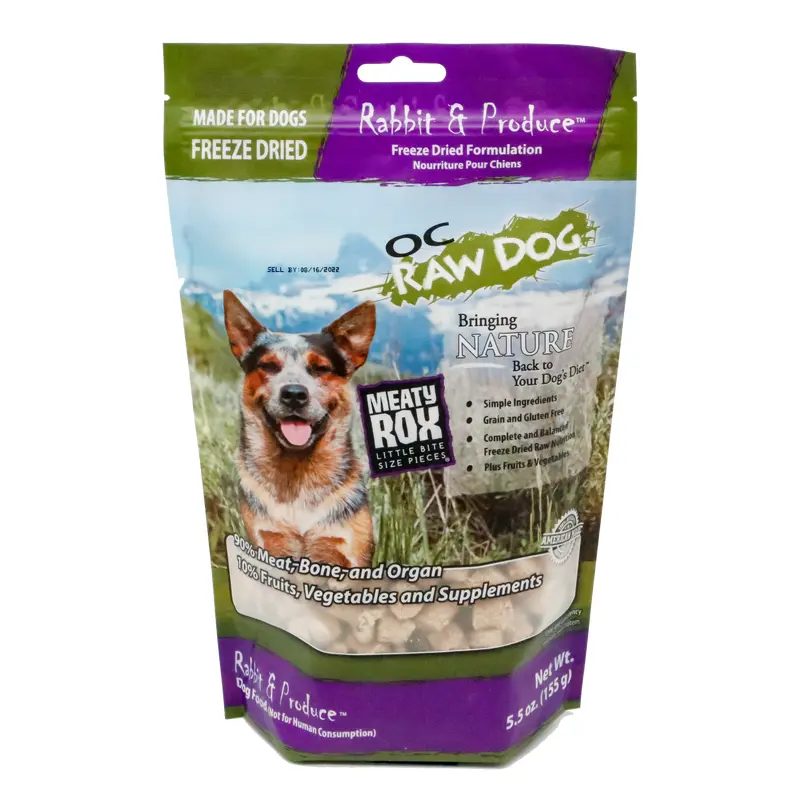 OC Raw Freeze-Dried Rabbit & Produce Rox