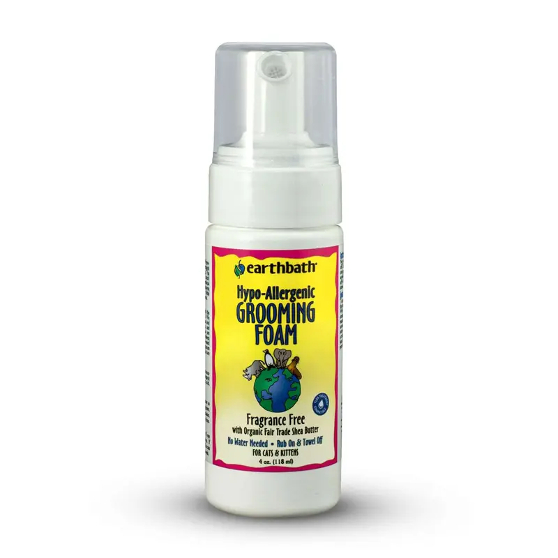 Earthbath Hypo-Allergenic Waterless Cat Foam  4 Ounce