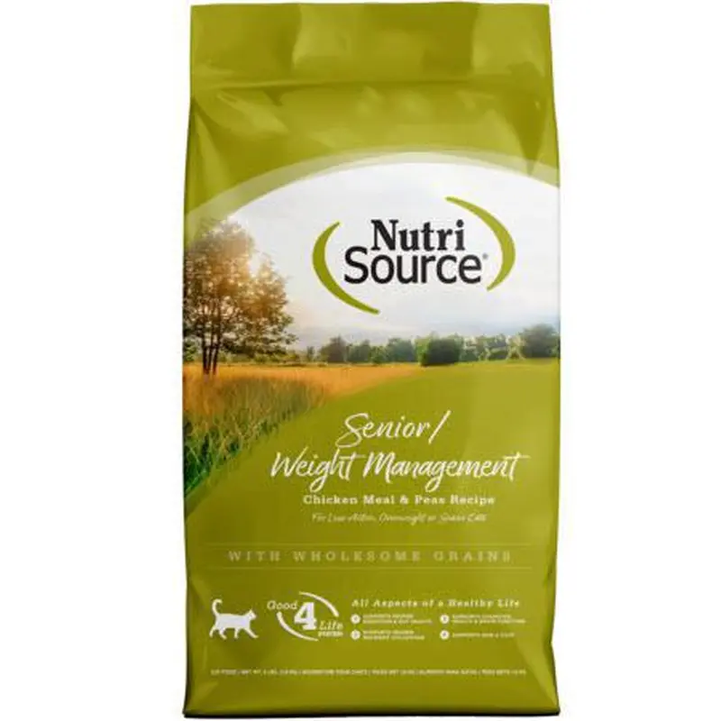NutriSource Cat Dry Senior Chicken Weight Management 4#
