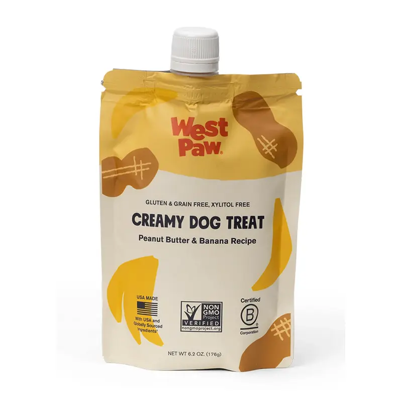 West Paw Creamy Dog Treat Peanut Butter & Banana