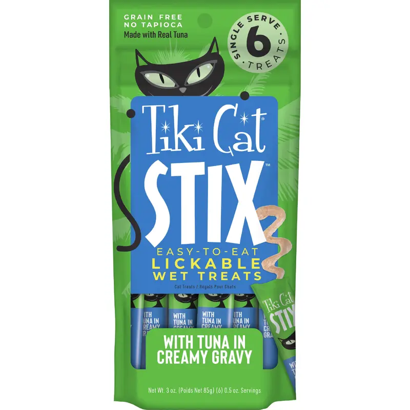 Tiki Cat Stix Wet Cat Treats Tuna 3oz Pouch