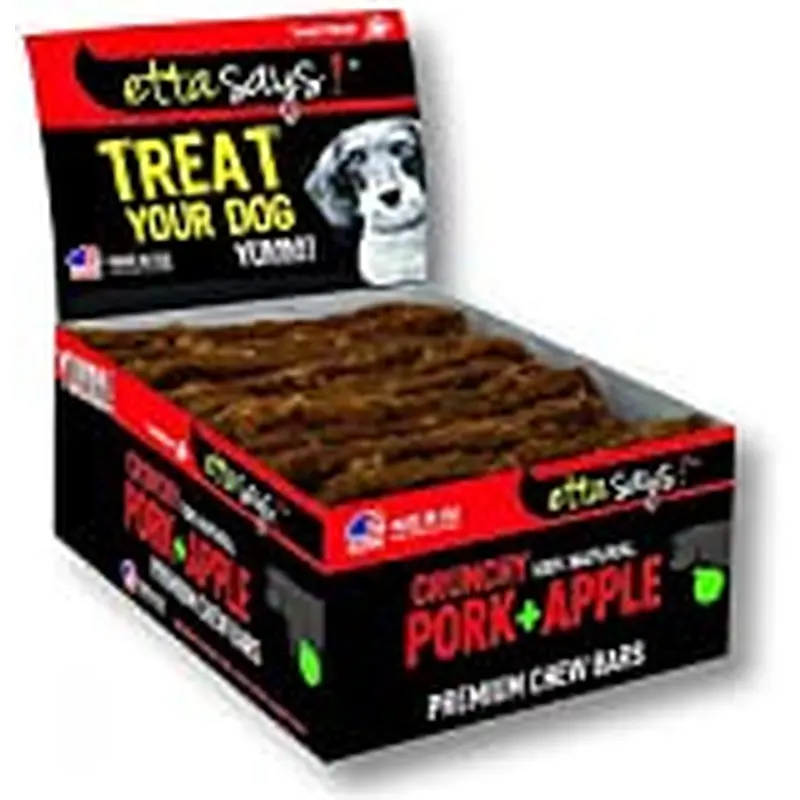 Etta Says! Premium Crunchy Bars Pork & Apple Dog Treats