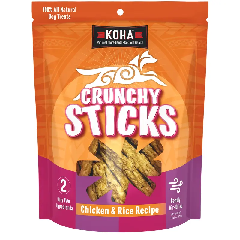 Koha Crunchy Sticks Chicken & Rice Treats 10.5 oz.