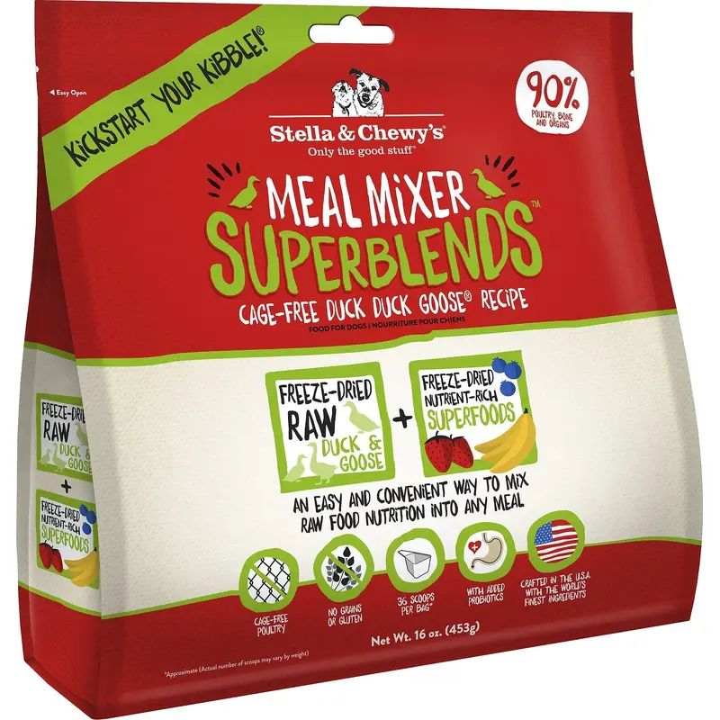 Stella & Chewy's Freeze-Dried Meal Mixers SuperBlends Duck Recipe