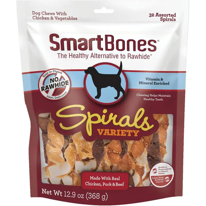 SmartBones Spirals 12.9oz Variety Pack