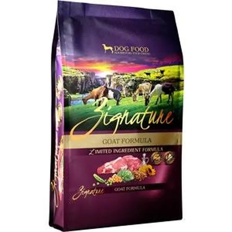 Zignature Goat Formula Dog Food Kibble  25lb