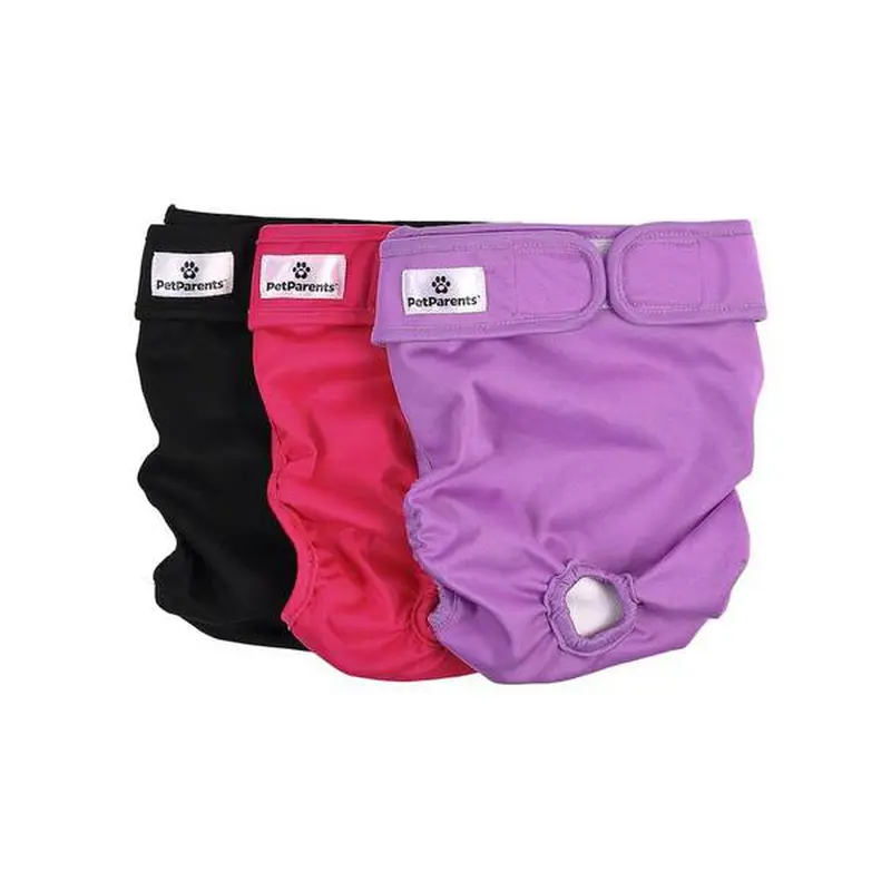 Pet Parents Premium Princess Washable Dog Diapers 3Pk XSmall