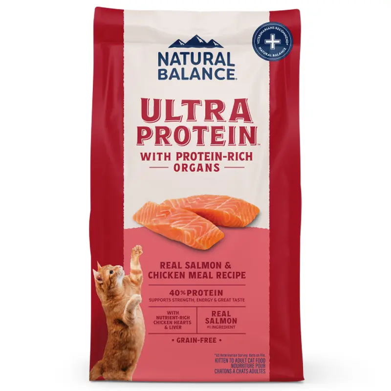 Natural Balance Ultra Protein Dry Cat Food - Salmon & Chicken Meal - 6lb Bag