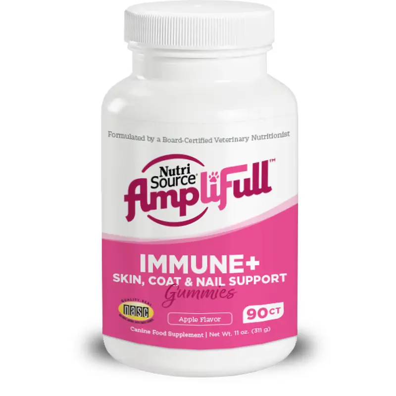 Nutri Source AmpliFull Immunity + Skin, Coat, Nails Gummy Supplement 11 oz