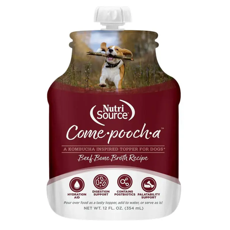 Nutrisource Come-Pooch-A Beef Bone Broth for Dogs 12oz