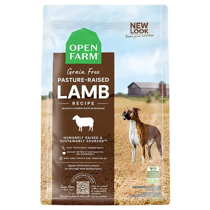 Open Farm Grain-Free Dry Dog Food - Pasture-Raised Lamb - 4lb Bag