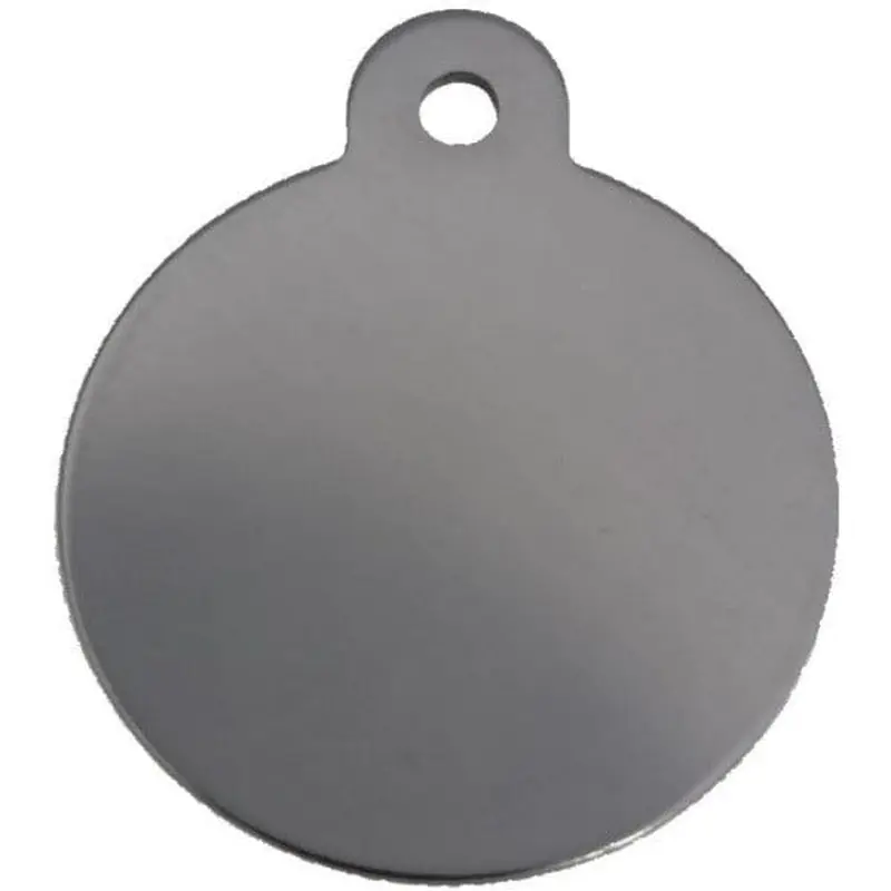 Pet Tag Circle Small Pewter