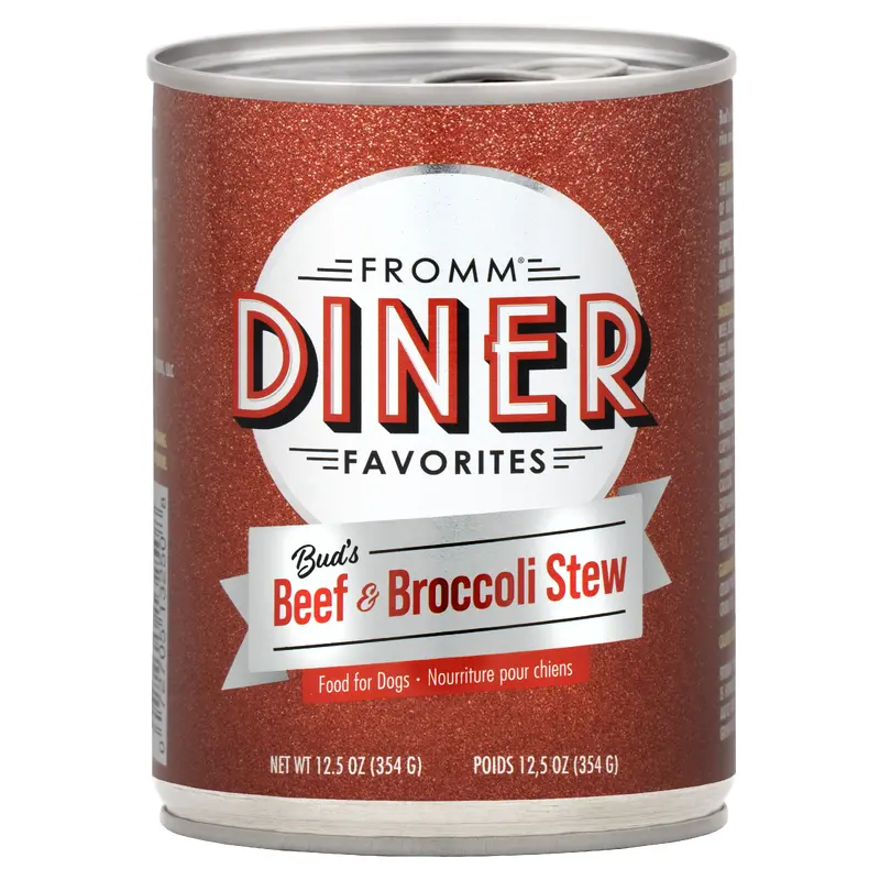 Fromm Diner Favorites Bud's Beef & Broccoli Stew Food for Dogs 12.5 oz