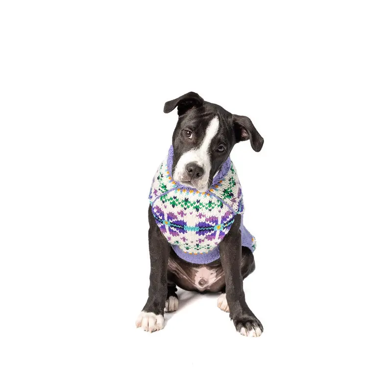 Lavender Flowers Dog Sweater