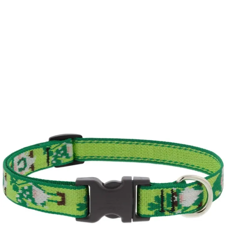 Lupine Pet Dog 3/4 In Wide 13-22 In Adjustible Collar Microbatch Lucky Gnome