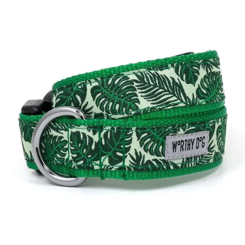 Tropical Leaves Collar & Lead Collection