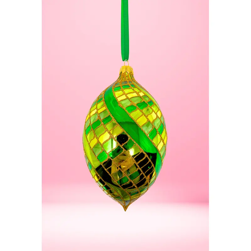 Bank Roll Bling Spinner Glass Ornament