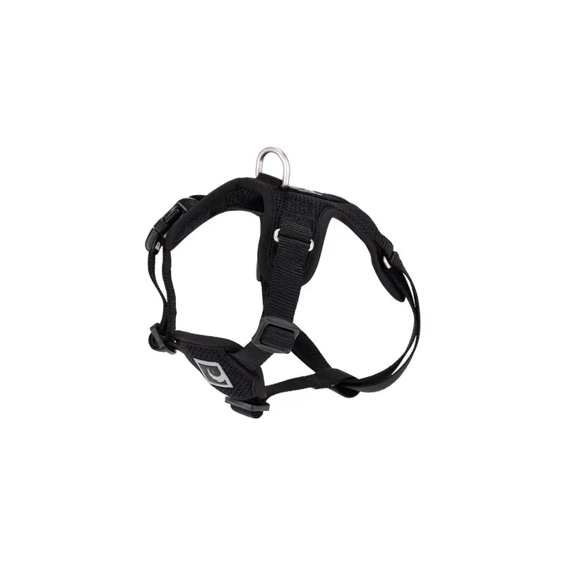RC PETS Dog Forte Step In Harness, Black, S, 18" - 22"